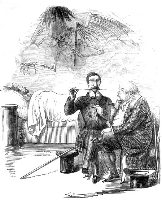 Punch 1853 Hasta Adam Karikatürü